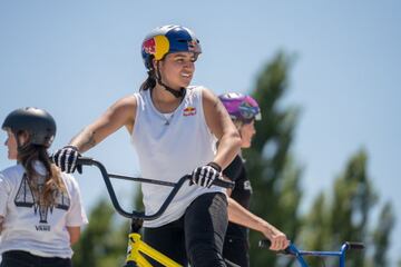 Reinas del BMX en Madrid.