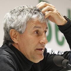 Quique Setién: "¿Europa? Yo soy el más ambicioso de todos"