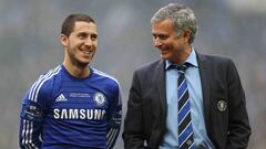 Hazard y Mourinho.