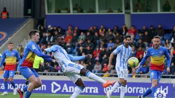 Lago Junior, durante el Andorra - Málaga.
