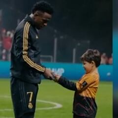 Watch: Vinicius’ sweet gesture to young fan