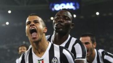 Giovinco celebra un tanto con la Juve