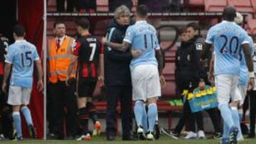 Manchester City golea y le da un respiro a Manuel Pellegrini