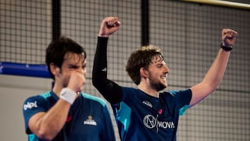 Coki Nieto y Mike Yanguas tras derrotar a Libaak y Tello,