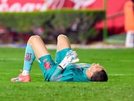 Hugo Gonzalez of Toluca during the final first leg match between Tigres UANL and Toluca, as part of the Liga BBVA MX, Torneo Apertura 2025 at Universitario Stadium, on December 11, 2025 in Monterrey, Nuevo Leon, Mexico.