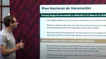 CDMX comenzará vacunación de niños de 5 a 11 años la próxima semana