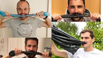 Iniesta, Casillas y Villa se unen a un nuevo “challenge” para concienciar sobre el plástico