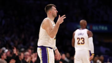 Luka Doncic y LeBron James -