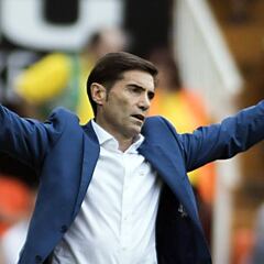 Marcelino: "No perder ni ante Madrid ni Atlético es de mención"