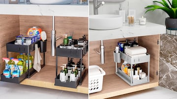 Ideas para organizar debajo del fregadero.