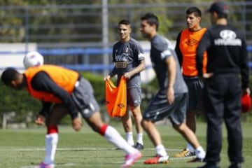 Perú ha entrenado en el Centro Deportivo Azul toda la semana.