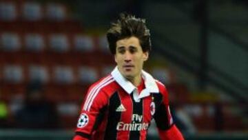 Bojan Krkic juega el partido de Champions entre el Milan y el Zenit de San Petersburgo.