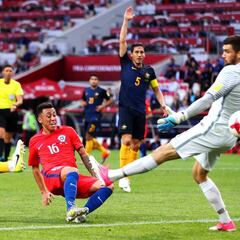 Chile 1-1: Australia: La Roja clasifica sufriendo a semifinales