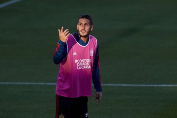 SEVILLE, SPAIN - OCTOBER 14:  Jorge Resurreccion 'Koke' of Spain trains during the Spain Training Session ahead of their UEFA Nations League match against Spain at Estadio Benito Villamarin on October 14, 2018 in Seville, Spain.  (Photo by Aitor Alcalde/G