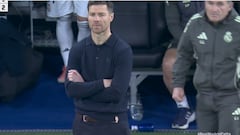 La significativa cara de Xabi Alonso en TV solo un segundo antes de saber que se venía la gran pitada del Bernabéu