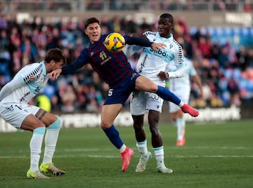 Moussa Diakit con Diego Collado en el encuentro del pasado fin de semana frente al Eldense.