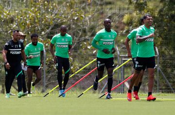 Imágenes del entrenamiento de Atlético Nacional previo al partido ante Bucaramanga