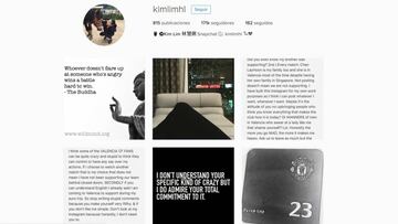 El perfil de Instagram de Kim Lim, hija del due&ntilde;o del Valencia C.F., Peter Lim. 