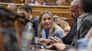 La diputada del PP Noelia Núñez durante una sesión plenaria extraordinaria, en el Congreso de los Diputados, a 22 de julio de 2025, en Madrid (España). El Congreso cierra este martes, 22 de julio, el curso parlamentario debatiendo en un Pleno extraordinario la convalidación de tres decretos leyes, las enmiendas a otras tres leyes provenientes del Senado y dos reformas del Reglamento del Congreso, impulsadas por PSOE y Sumar. El último pleno antes del verano estará también marcado por los casos de corrupción tras conocerse la imputación del exministro de Hacienda del PP Cristóbal Montoro por una presunta trama corrupta que habría beneficiado a empresas gasistas.
Fernando Sánchez / Europa Press
22/07/2025