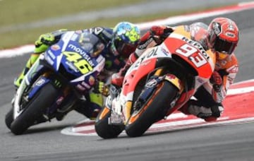 MotoGP. Marc Márquez y Valentino Rossi.