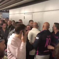 Watch: Madrid and Barça fans in heated encounter after game