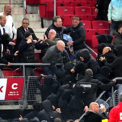 Shocking scenes show West Ham players diving into crowd to defend family and friends
