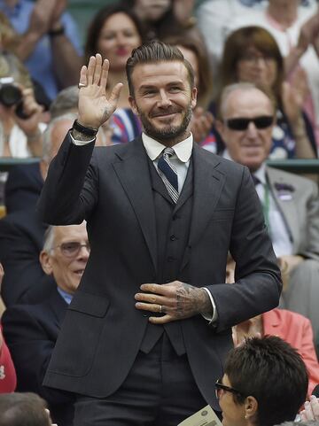 Uno de los últimos actos en el que hemos visto a David Beckham es en Wimbledon 2016 disfrutando de diferentes partidos de tenis durante el torneo.