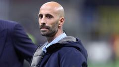 Borja Valero, antes de comentar un partido de la Serie A esta temporada.