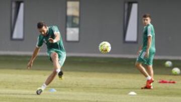 Xavi Torres, durante un entrenamiento. 