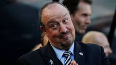 El entrenador español del Newcastle, Rafa Benítez, durante un partido.