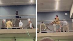 Brutal pelea en los palcos del estadio entre el expresidente del Espanyol y aficionados del Betis