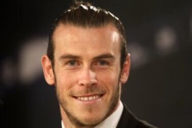 Gareth Bale estuvo acompañado en la rueda de prensa por Emilio Butrageño.
