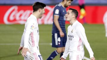 02/01/21 PARTIDO PRIMERA DIVISION REAL MADRID - CELTA DE VIGO ALEGRIA SEGUNDO GOL 2-0 MARCO ASENSIO LUCAS VAZQUEZ