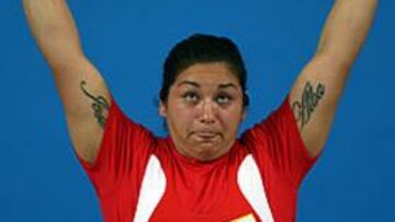 La levantadora de peso chilena Elizabeth Poblete.