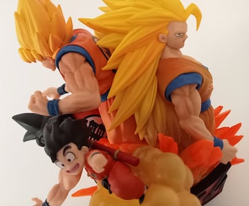 La evoluci車n de Goku de Dragon Ball por Banpresto