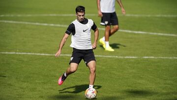 Ramón Enríquez en un entrenamiento.