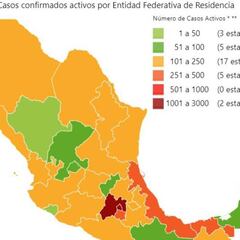 Mapa y casos de coronavirus en México por estados hoy 12 de mayo