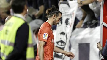 Gareth Bale a punto de entrar al túnel de vestuarios tras el Rayo Vallecano-Real Madrid.