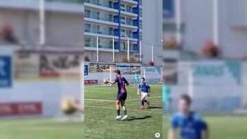 El hijo de Ronaldinho debutó con el Barcelona en el Mediterranean International Cup