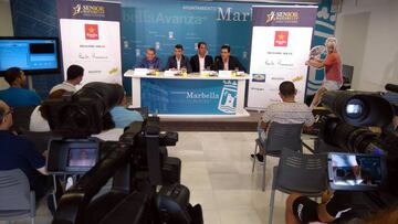 Imagen de la presentación de la Senior Masters Cup en Marbella.