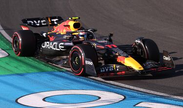 Checo Pérez comete error en clasificación y largará quinto en el GP de Países Bajos
