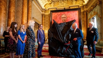 First official portrait of King Charles III unveiled at Buckingham Palace