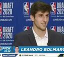 Leandro Bolmaro a los Knicks: así fue el momento del Draft