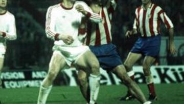 <b>INFAUSTO RECUERDO. </b>La final del año 74 hizo que el Atlético tocara con los dedos su primera Copa de Europa, pero al final acabó perdiéndola ante el Bayern.