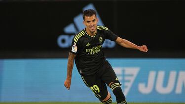 Soccer Football - LaLiga - Celta Vigo v Real Madrid - Estadio de Balaidos, Vigo, Spain - August 20, 2022 Real Madrid's Dani Ceballos celebrates after the match REUTERS/Isabel Infantes