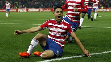 08/12/17 PARTIDO SEGUNDA DIVISION
 GRANADA  -  ALMERIA 
 Pedro Sanchez (Granada CF) celebra el GOL 3-2 en el descuento