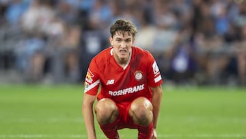 Marcel Ruiz of Toluca during the game Toluca vs Minnesota United, corresponding to the Round of 16 of the Leagues Cup 2023, at Allianz Field Stadium, on August 08, 2023.

<br><br>

Marcel Ruiz de Toluca durante el partido Toluca vs Minnesota United, correspondiente a la fase de Octavos de final de la Leagues Cup 2023, en el Estadio Allianz Field, el 08 de Agosto de 2023.