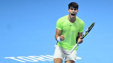 Consulta el horario y cómo y dónde ver el decisivo partido de la fase de grupos de las Nitto ATP Finals entre Carlos Alcaraz y Andrey Rublev.