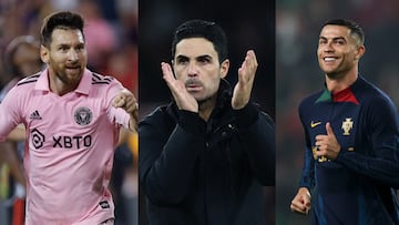 El entrenador del Arsenal incluy¨® a Messi y a Cristiano Ronaldo dentro de su equipo ideal, destacando al astro argentino.