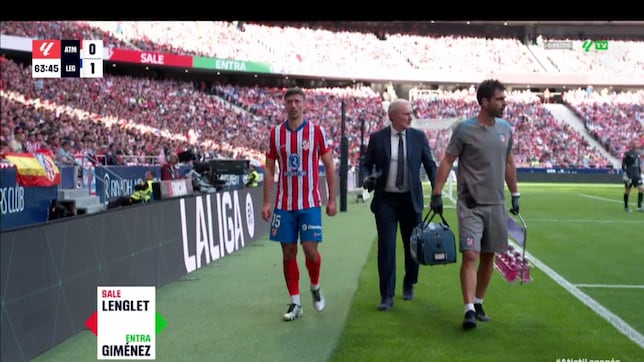 Lenglet y Barrios se marchan lesionados entre lágrimas